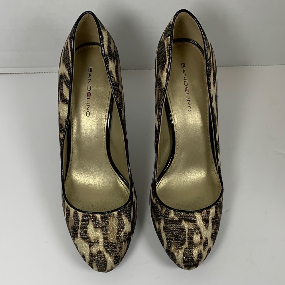 Bandolino Brown Leopard Print Heels